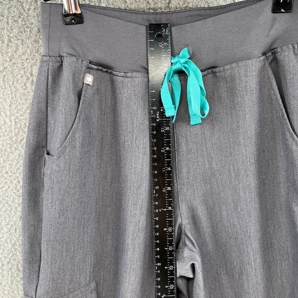 FIGS Zamora High Waisted Jogger Gray Scrub Pants Extra Small XS - Picture 6 of 14